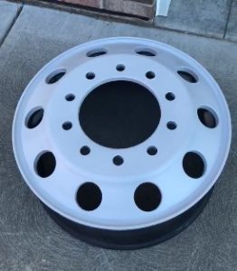 dustless blasted rim after