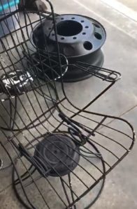 chairs and rim before dustless blasting